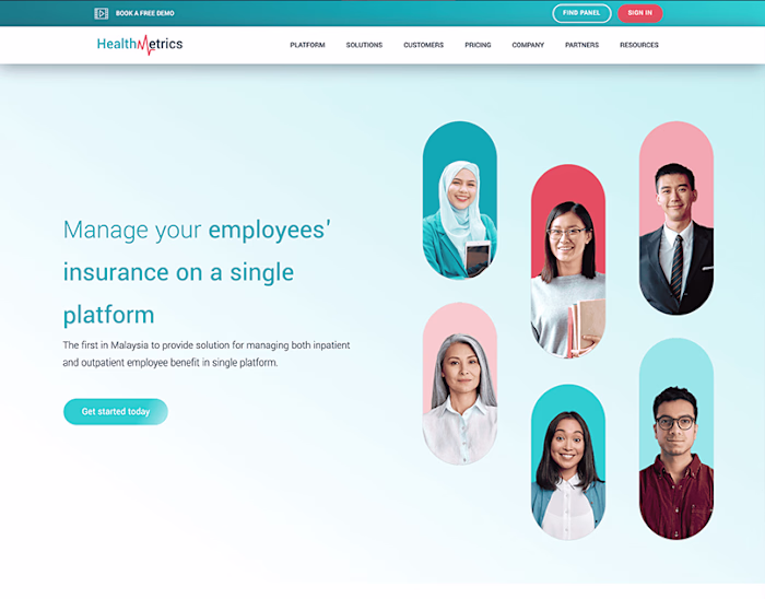 HealthMetrics: Insurance platform solution: Behance
