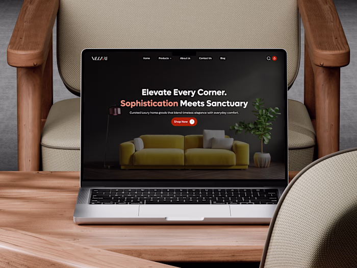 Ecommerce Website Design for Velarie 