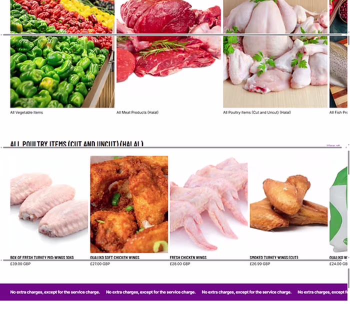 Custom-built product store tailored for food supplies and di...