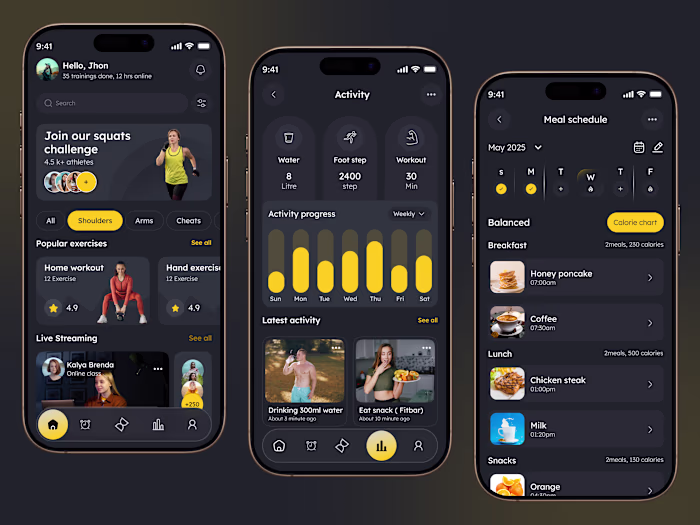 FitTrack – Smart Fitness & Nutrition App UI Hello, Everyone!...