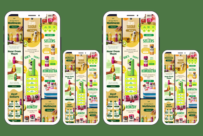 Email Campaign Design & Klaviyo Automation for Beverage Brand