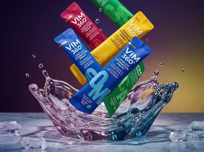 Vim 360 — Hydration Packaging System for Supplements