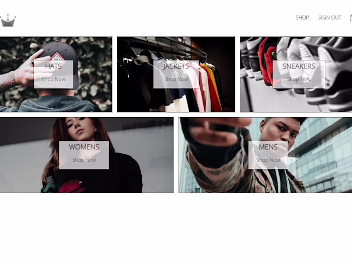 Crwn Clothing Website