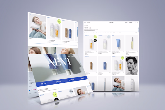 Shopify skincare website | e-commerce