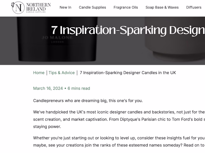 NI Candle Supplies Blog