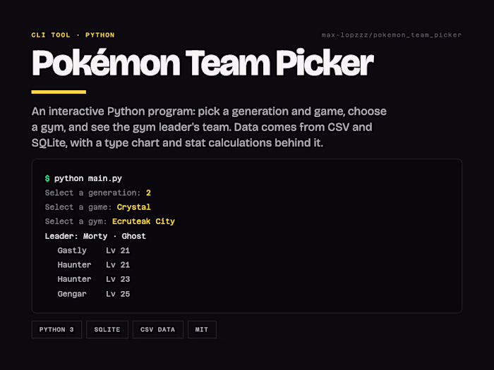 A Python command-line tool that