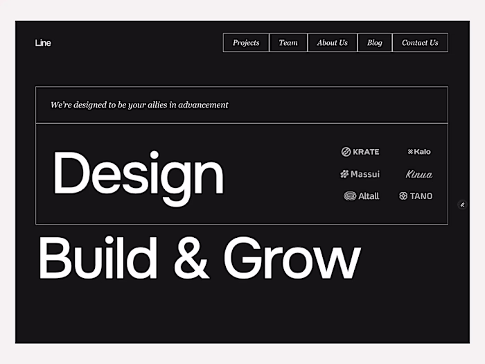 LineAgency: Free Creative Agency Website Template for Framer