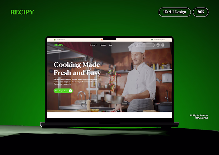 Recipy - Full Website