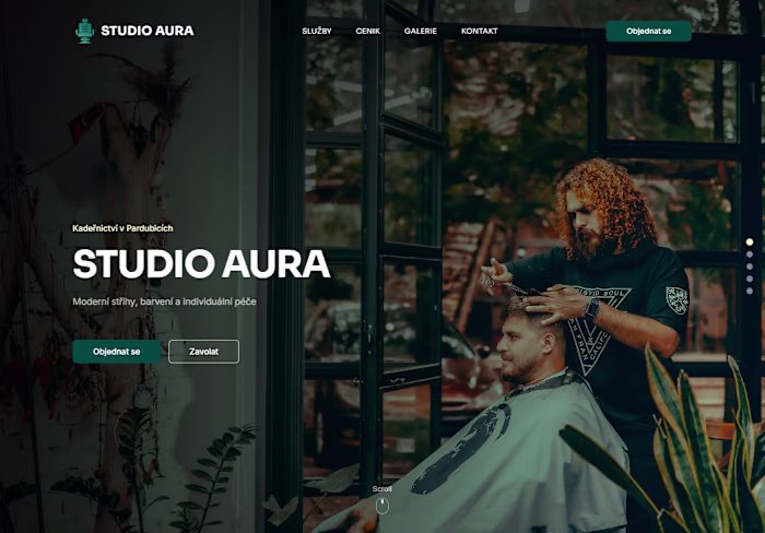 Transform Your Hair Salon Online with Studio Aura's Website