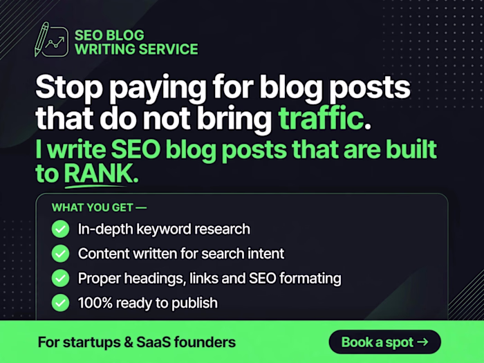 SEO Blog Posts That Rank - Built for Traffic, Not Just Words