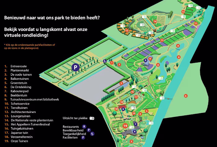 A custom isometric park map