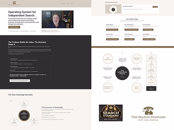 The Search Standard — Kajabi Course, Website & Brand Development