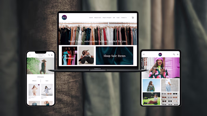 Velvet Sea Boutique Responsive Site Design