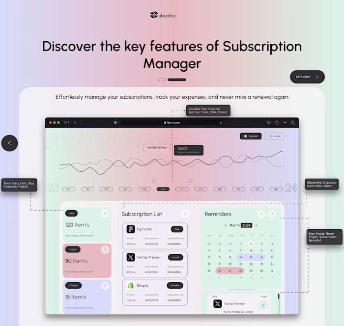 🎨 Unveiling Subscriba: Where Subscription Management Meets Desi