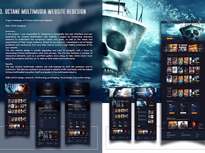 Octane Multimedia Website redesign