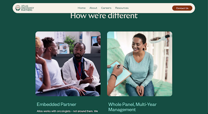 Atlas Oncology Partners, A Healthcare Website development in...