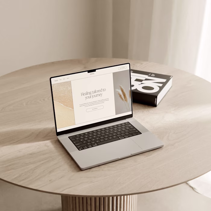 Clean and Minimal Website for Wellness Coach