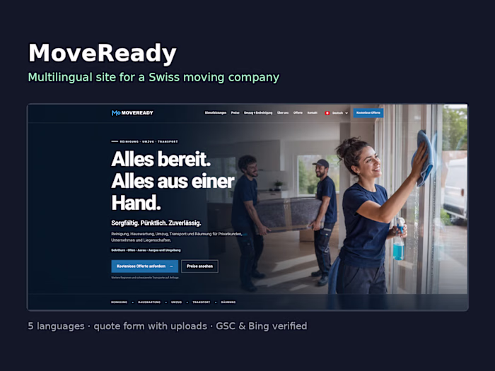 MoveReady: Multilingual Website for a