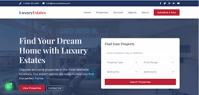Luxury Real Estate Website