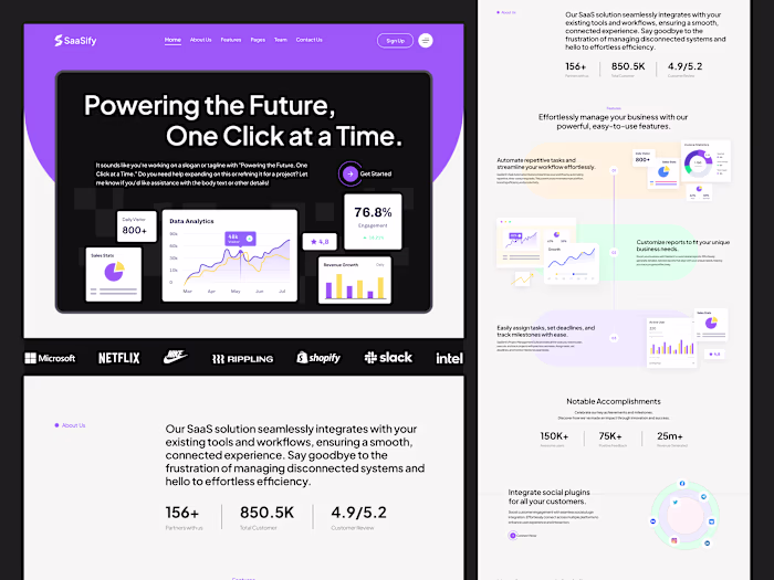 SaaS Website Design