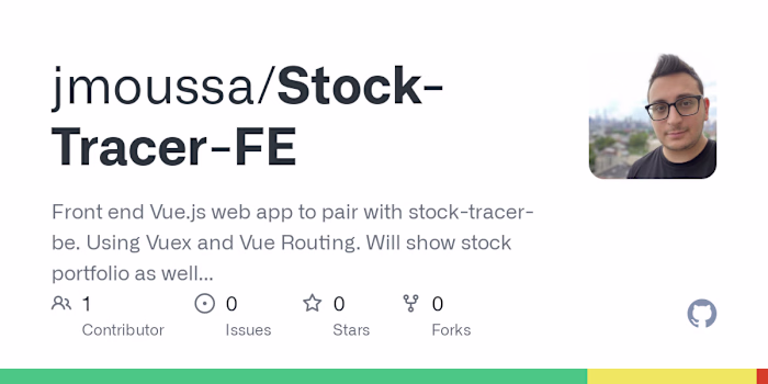 Stock Tracer (Modified stock dashboard inspired by Robinhood)