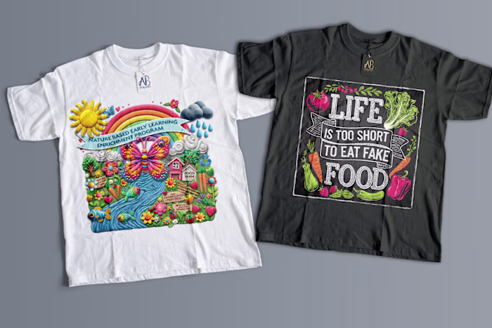 Custom T-Shirt Designs for The Healthy Earth Org