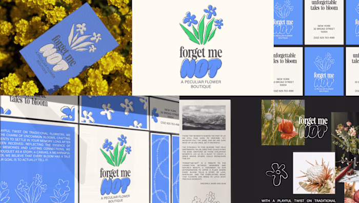 Logo & Brand Identity for NY-based flower boutique