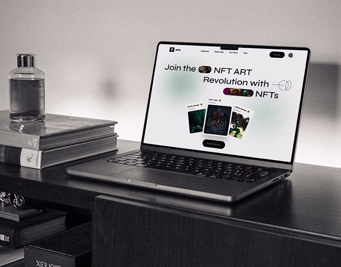 NFT Marketplace Landing page- Webswite Design :: Behance