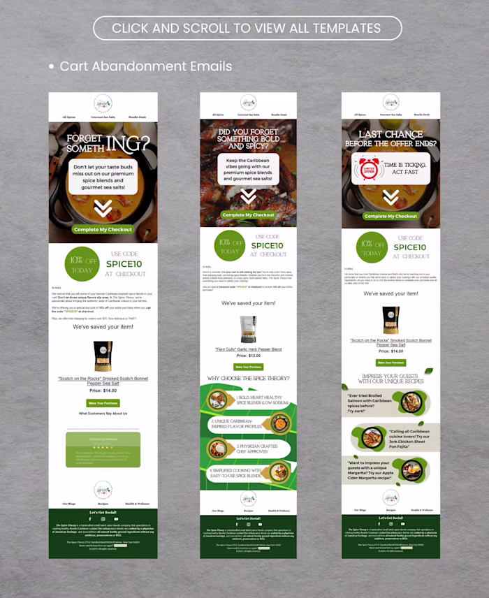 Email Marketing Strategy for The Spice Theory