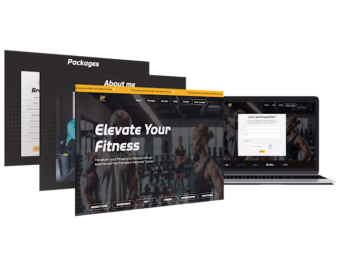 Fitness Brand Custom Webflow Design