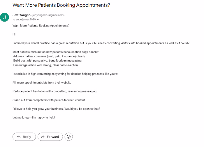Pitching to dentists