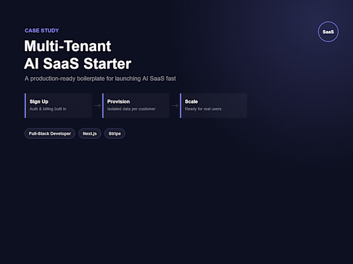 Multi-Tenant AI SaaS Starter