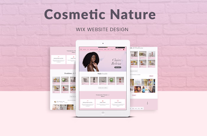 Wix Ecommerce Cosmetics Skincare Website