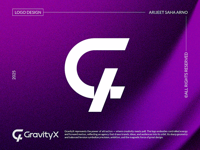 Letter G Logo for a Creative Agency The concept blends: • Le...