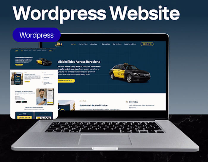Taxi Service WordPress Website —