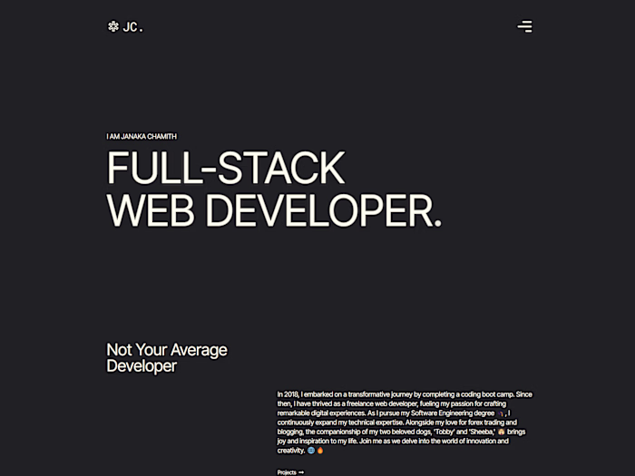 Portfolio With Sanity Backend