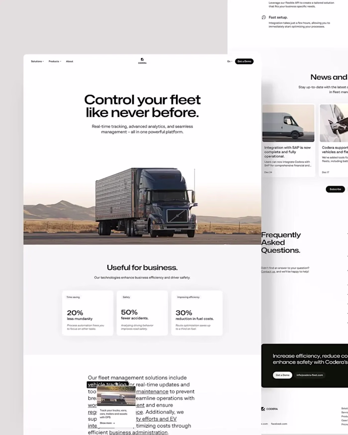 Interactive Framer SaaS Landing Page