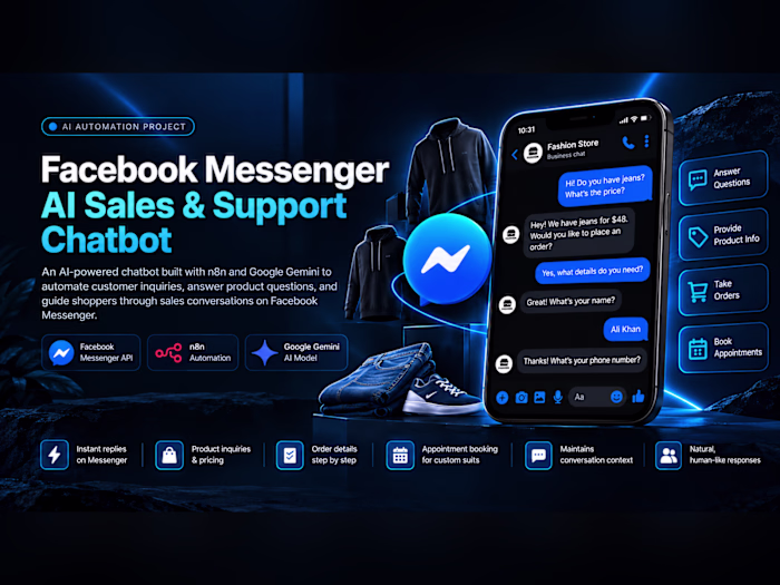 Facebook Messenger AI Sales & Support Chatbot