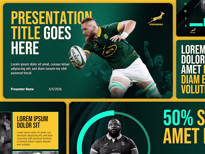 PowerPoint Template for Rugby