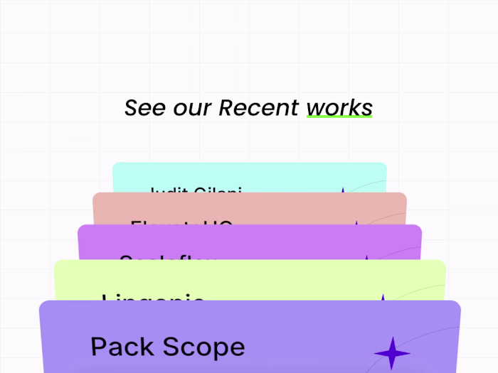 Recent website development project demo