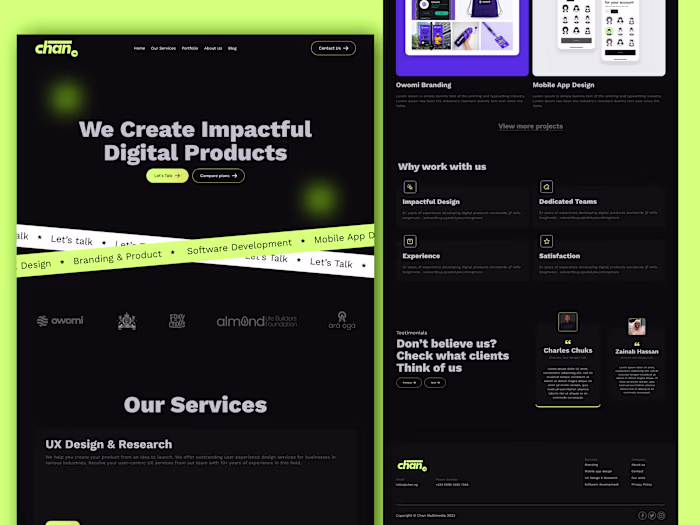 Chan Multimedia UI Design