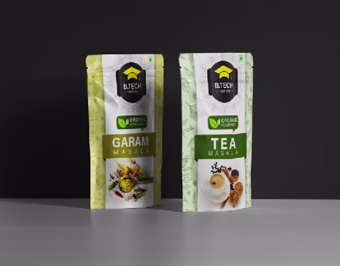 Indian Spices Packaging design