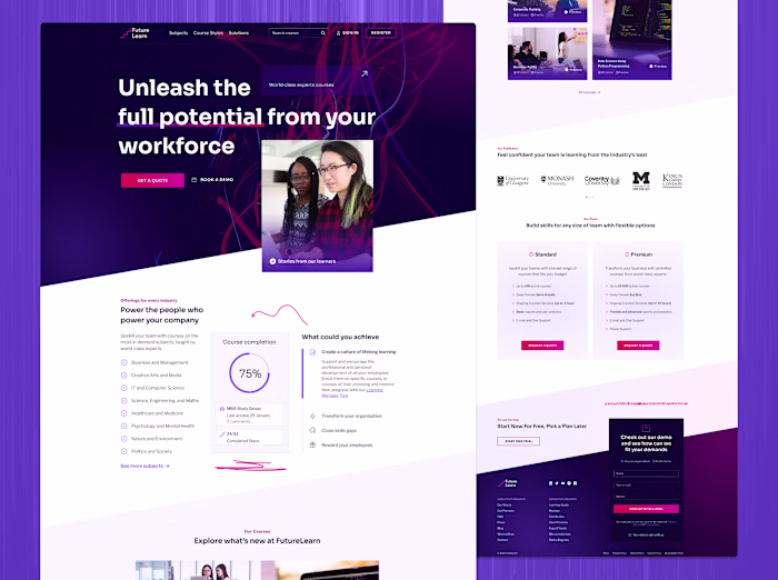 Future Learn Website & App