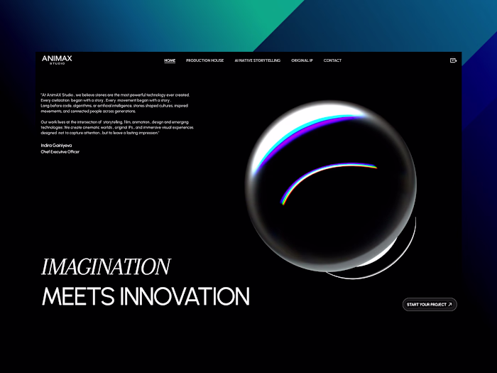 AnimAX Studio — Multi-Division Production Company Website