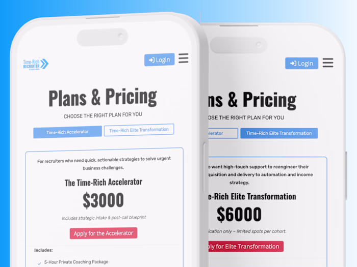 Lead Generation & Coaching Platform Build