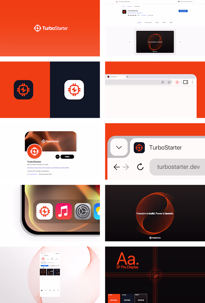 rejected rebrading for turbostarter (ps: logo for sale) =)
