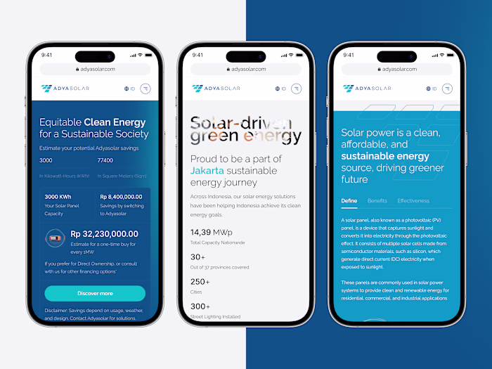 Web Design: Adyasolar