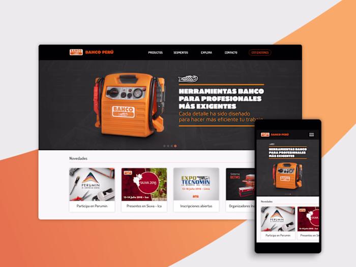 Web Design for a B2B company - Bahco Tools