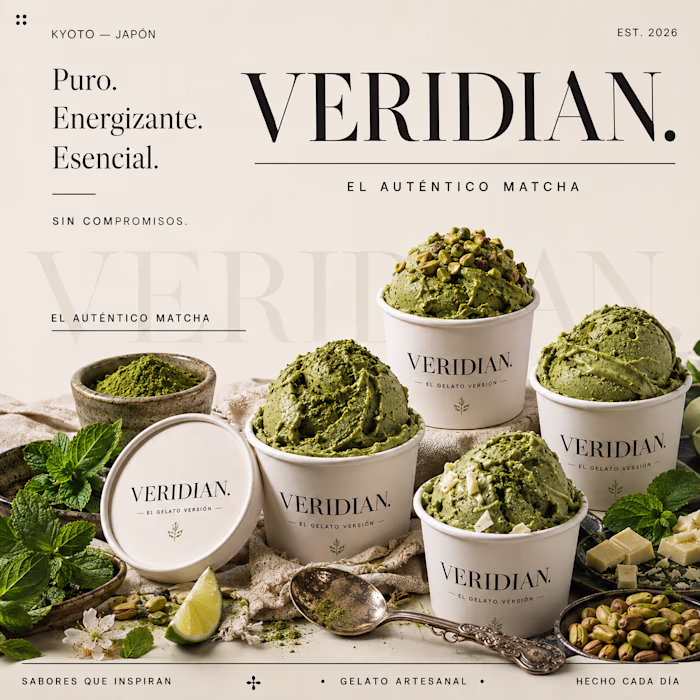 A premium matcha brand concept