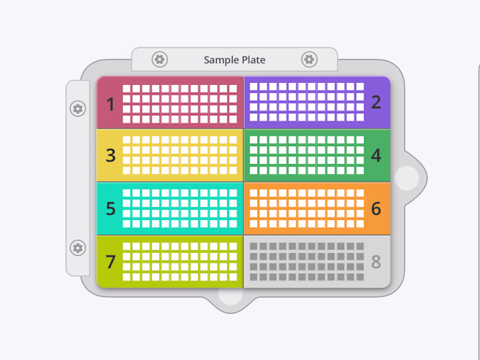 Technical Illustration of Deck Layout for Open Array Instrument